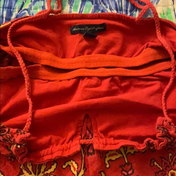 American Eagle boho Paisley Handkerchief tank top - Picture 3 of 4